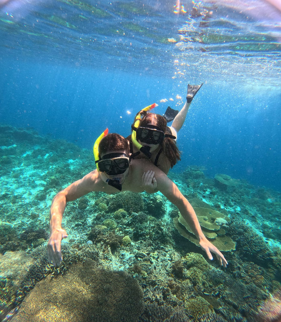 Gili Trawangan: snorkeling z żółwiami i podwodnymi rzeźbami