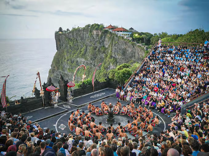 Bali: Kecak Fire Dance Show i bilet wstępu do świątyni Uluwatu